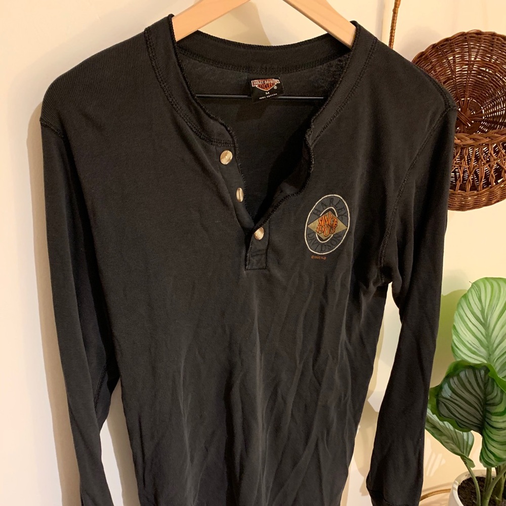 Vintage Harley Davidson Henley